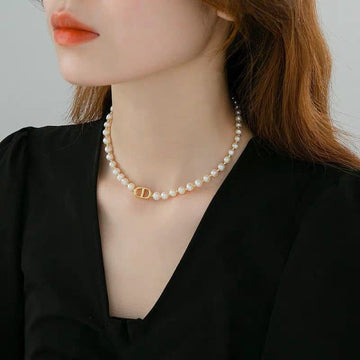 Beautiful Pearl Charm Korean Elegant Necklace